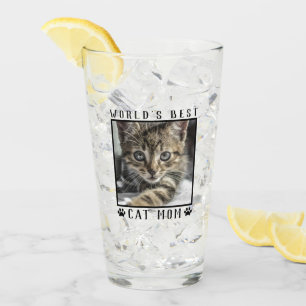 World's Best Cat Mum Paw Prints Pet Photo Frame Glass
