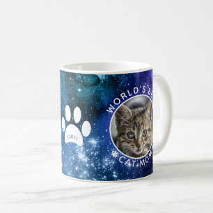 World's Best Cat Mum Paw Prints Photo Space Coffee Mug