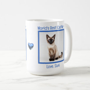 World's Best Cat Mum Personalise (Siamese) Coffee Mug