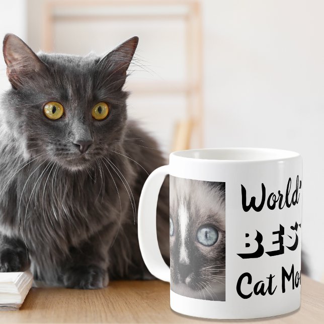 World's Best Cat Mum Photo Coffee Mug (Creator Uploaded)