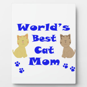 World's Best Cat Mum Plaque