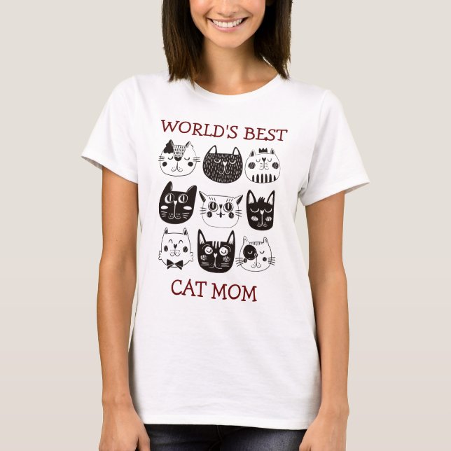 World's Best Cat Mum Shirt (Front)
