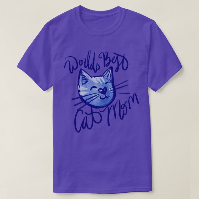 Worlds best Cat Mum T-Shirt (Design Front)