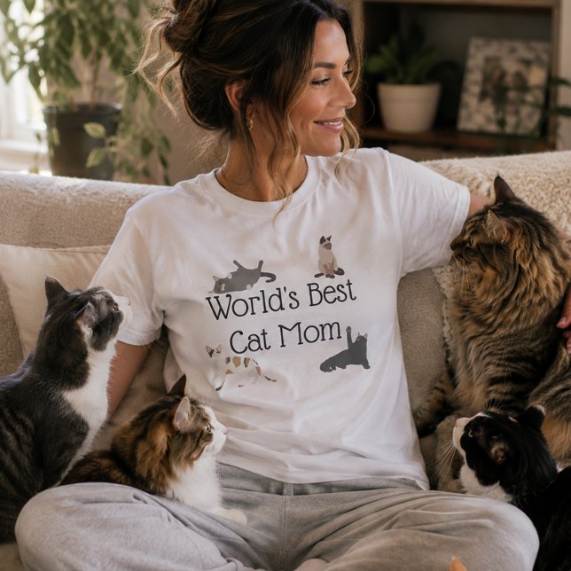 World's Best Cat Mum T-Shirt (Creator Uploaded)