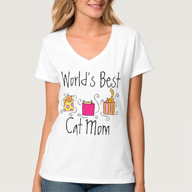 World's Best Cat Mum T-Shirt (Front)
