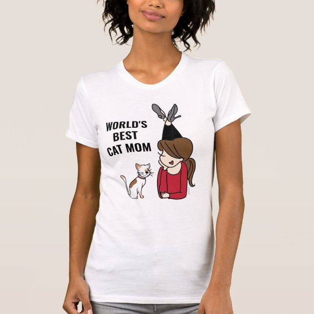 World's Best Cat Mum T-Shirt (Front)