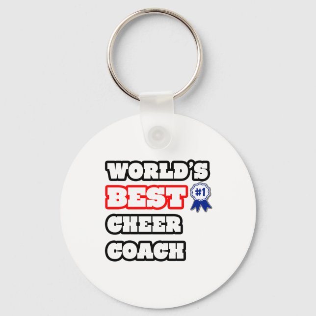 World's Best Cheer Coach Key Ring (Front)