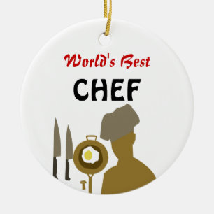World's Best Chef, Best cook, Best culinary Ceramic Tree Decoration