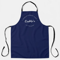 World's Best Chef daddy Navy blue Personalised 