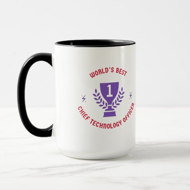 World's best chief technology officer mug (Left)
