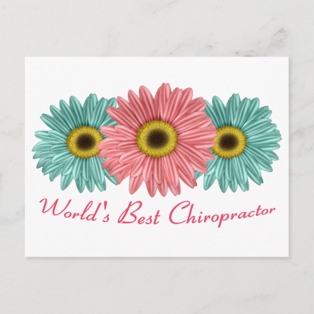 World's Best Chiropractor Postcard (Front)