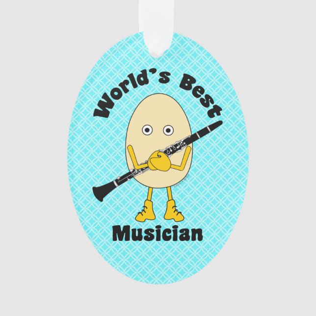 World's Best Clarinet Musician Ornament (Front)