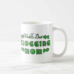 World's Best Clogging Mum Green Coffee Mug