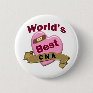 World's Best CNA 6 Cm Round Badge