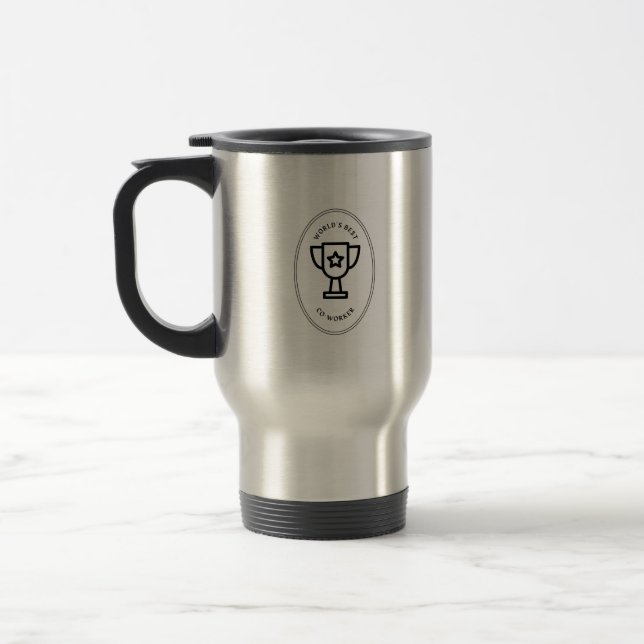 World's best co-worker travel mug (Left)