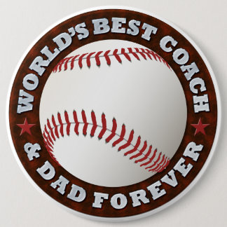 World's Best Coach & Dad 1 Button