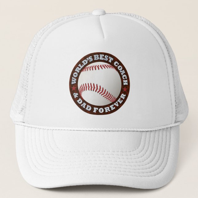 World's Best Coach & Dad 1 Hat (Front)