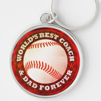 World's Best Coach & Dad 1A Keychain