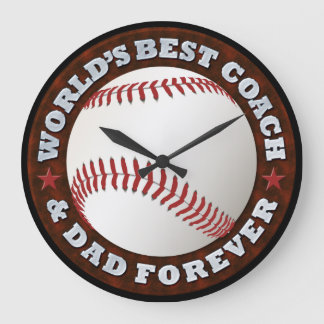World's Best Coach & Dad Clock