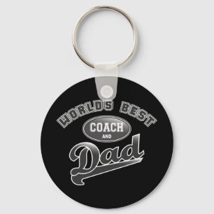 World's Best Coach & Dad Key Ring