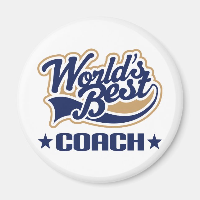 Worlds Best Coach Magnet (Front)