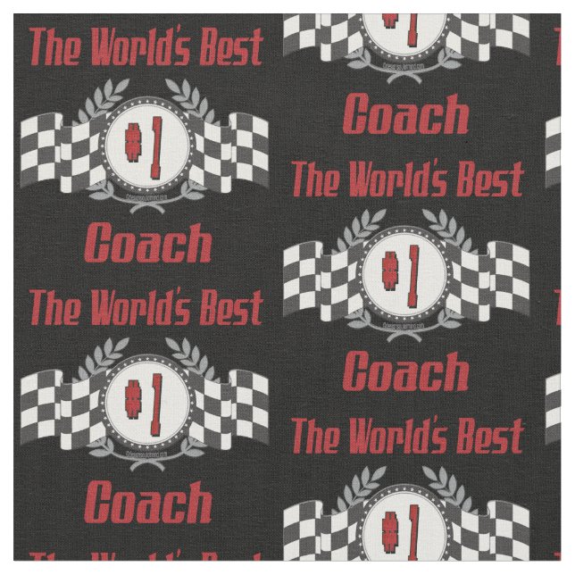 World's Best Coach - Number One Fabric (Close Up)