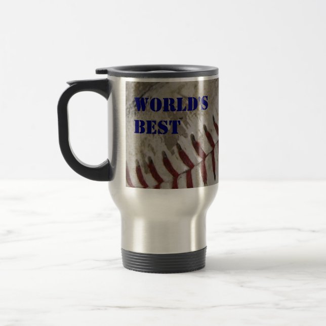 "World's Best Coach" Travel Coffee Mug (Left)