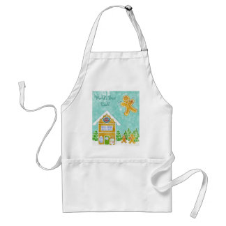World's Best Cook! - Gingerbread Cottage Apron