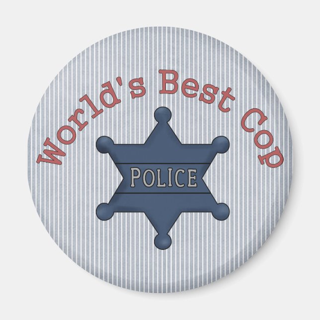 Worlds Best Cop Magnet (Front)