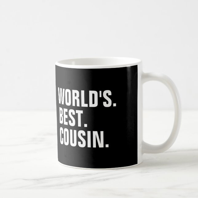 World's best cousin coffee mugs (Right)
