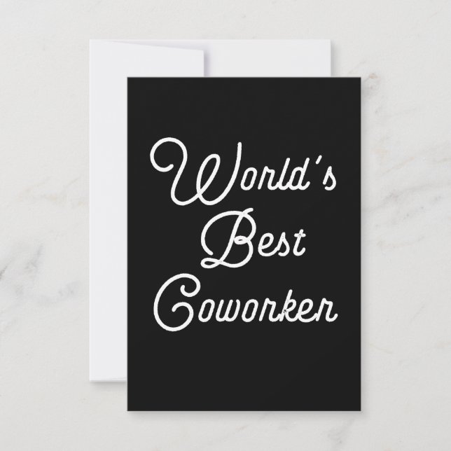 World's Best Coworker Card (Front)