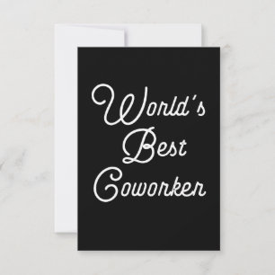 World's Best Coworker Card
