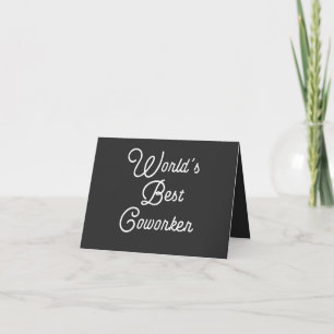 World's Best Coworker Card