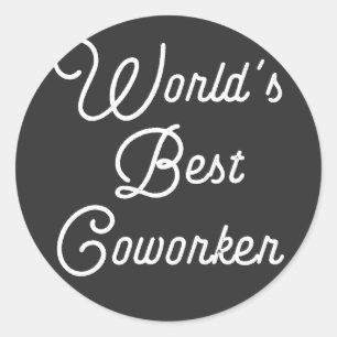 World's Best Coworker Classic Round Sticker