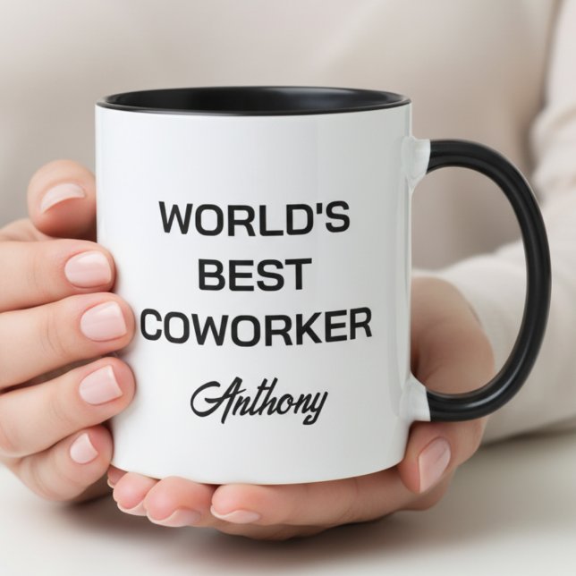 World's Best Coworker Custom Name Personalized  Mug (Creator Uploaded)