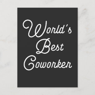 World's Best Coworker Holiday Postcard