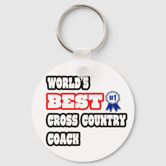 World's Best Cross Country Coach Key Ring (Front)