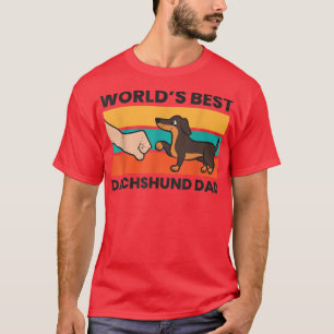 Worlds Best Dachshund Dad Funny Dachshund Dog T-Shirt