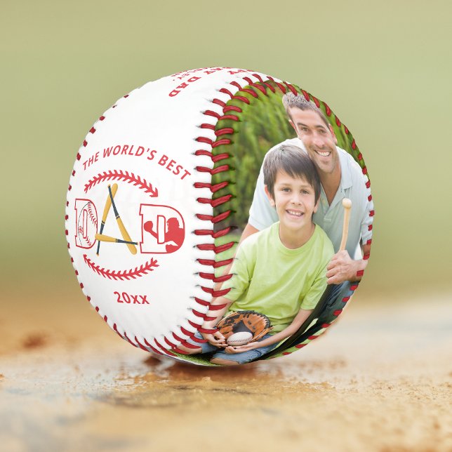 World's Best Dad Baseball Custom Photo Name (Creator Uploaded)