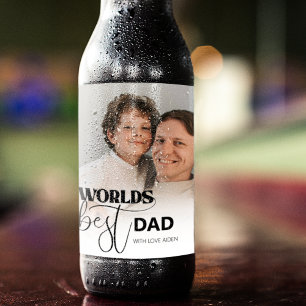 Worlds Best Dad Beer Bottle Label