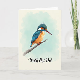 Worlds Best Dad Bird Art Card