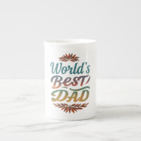 World's Best Dad Bone China Mug