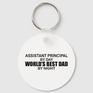 World's Best Dad by Night - Asst Principal Key Ring
