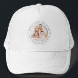 World's Best Dad By Par Classic Simple Photo Trucker Hat<br><div class="desc">This simple and classic design is composed of serif typography and add a custom photo. "World's Best Dad By Par" encircles the frame.</div>
