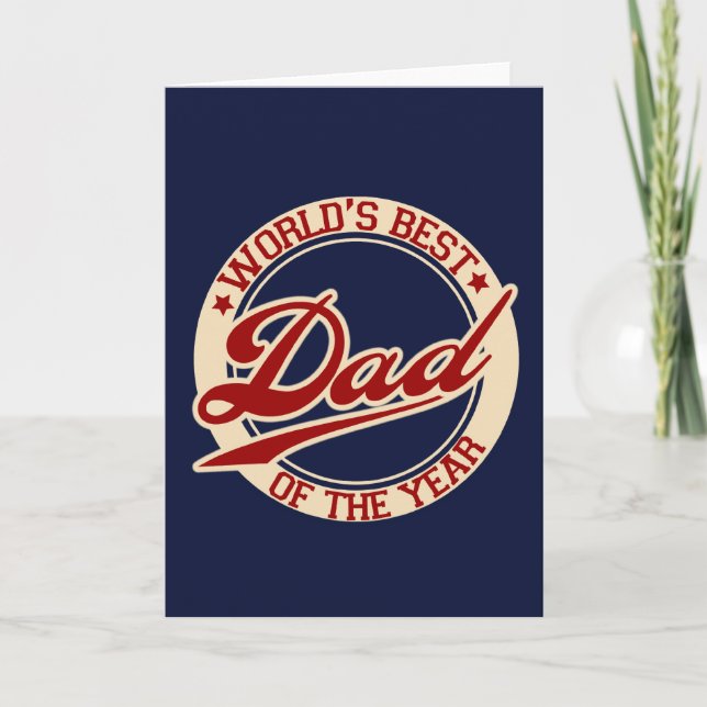 World's Best Dad Card (Front)