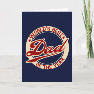 World's Best Dad Card