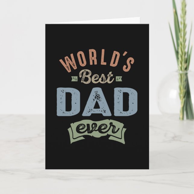 Worlds Best Dad Card (Front)