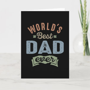 Worlds Best Dad Card