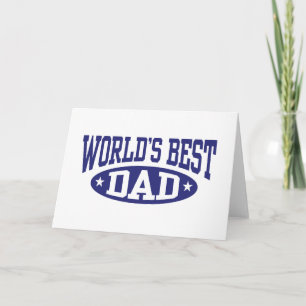 World's Best Dad Card