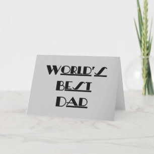 World's Best Dad Card